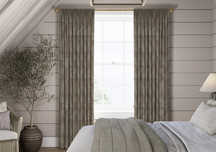 Feather, Coffee - Made to Measure Curtains - Image 3